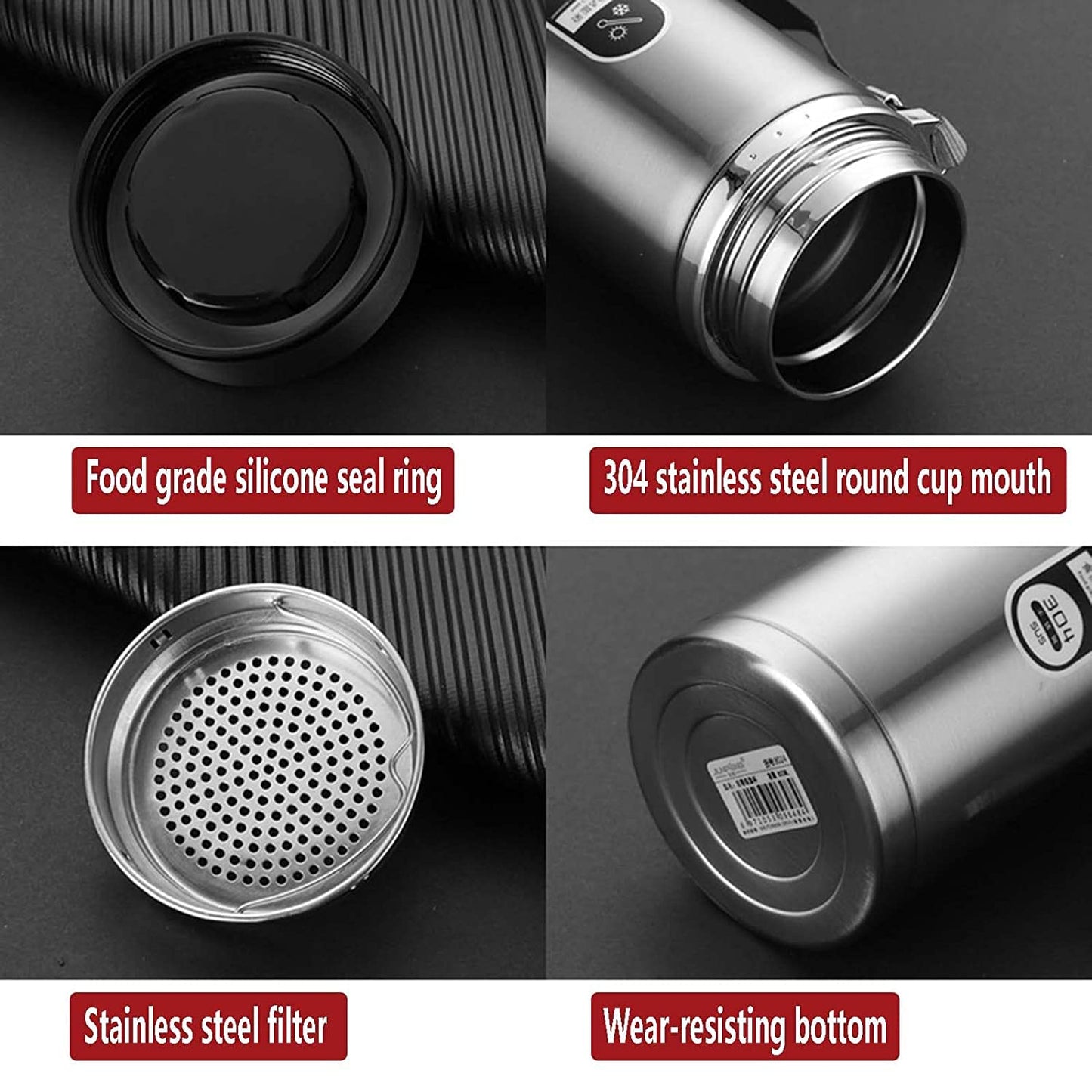 Water Bottle | Leakproof Stainless Steel Water Vacuum Flask 800ml