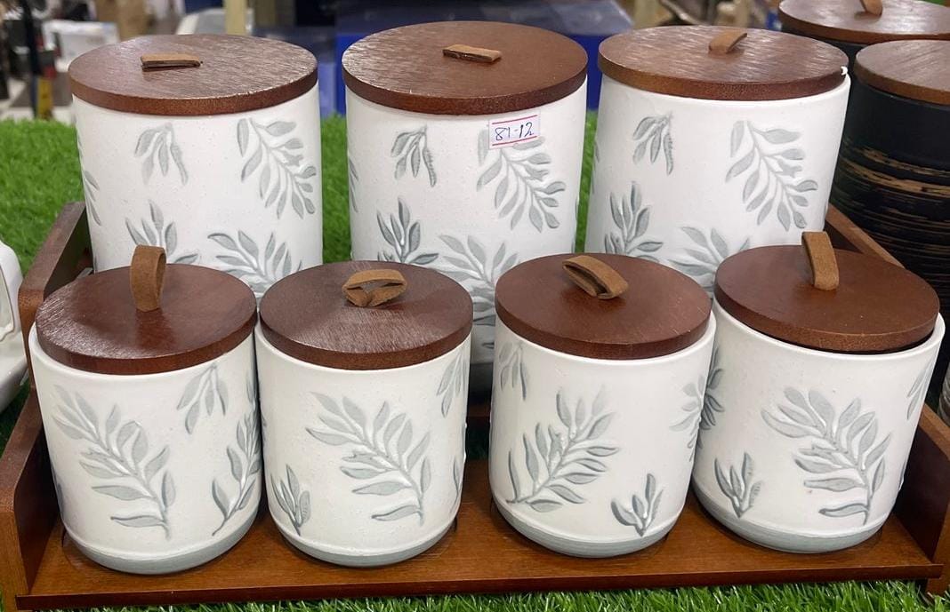7PCS SERAMIC JAR