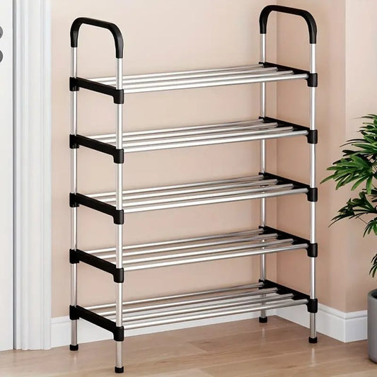 6 Layer Stainless Steel Layer Shoe Rack