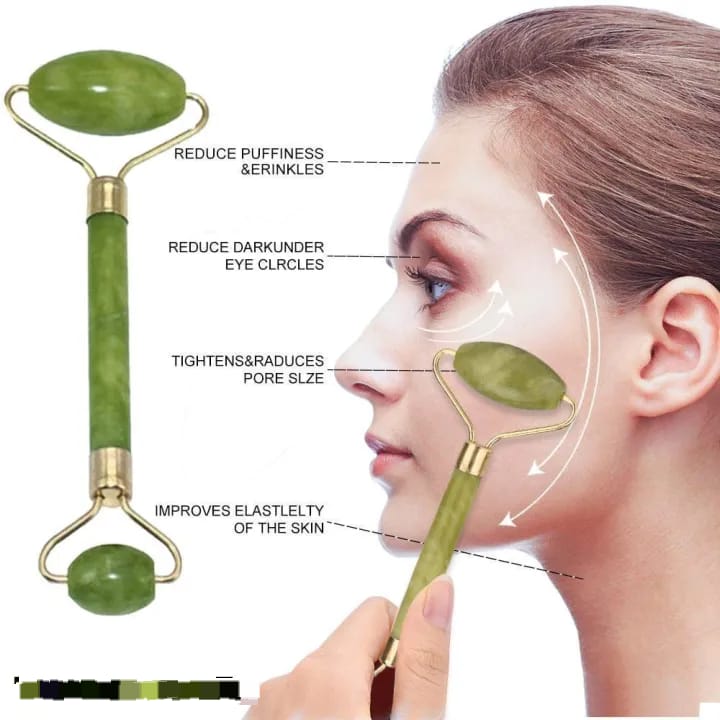 Jade Roller and Gua Sha Set Facial Beauty Gua Sha Massager