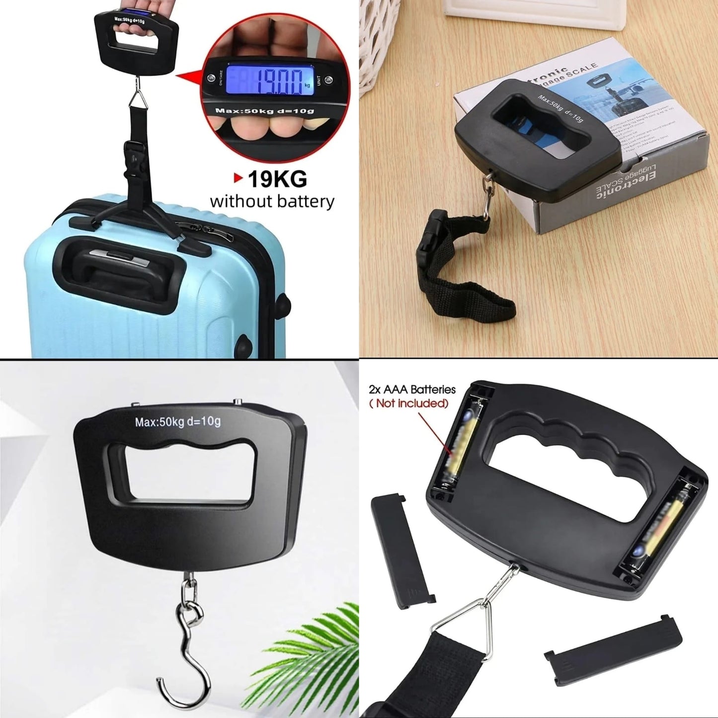 Portable Digital Hanging Travel luggage scale