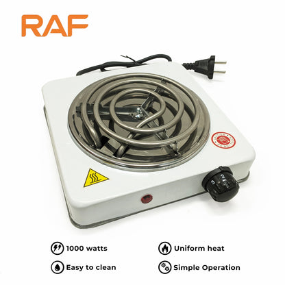 Hot Plate & Electric Stove + Cooker R.8010A – Uniform Heating – 1000W