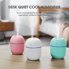 Desk Quiet Cool Humidifier – Mini USB Air Mist Maker