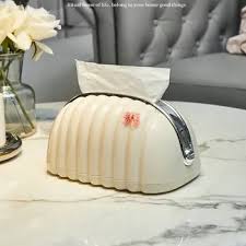 Luxury Tissue Box Desktop Organizer Shel